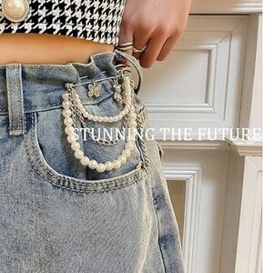 New Faux pearl Brooch Pin with teddy bear and butterfly charms